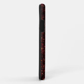 Dunkelroter karminroter Glitzer Case-Mate iPhone Hülle (Hinten/Rechts)