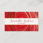 Dunkelroter Marmor mit Gold Visitenkarte (Vorderseite)