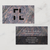 Dunkelroter Marmor, schwarzer Marmor, Struktur mon Visitenkarte (Vorne/Hinten)