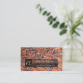 Dunkelroter Marmor, schwarzer Marmor, Struktur mon Visitenkarte (Stehend Vorderseite)