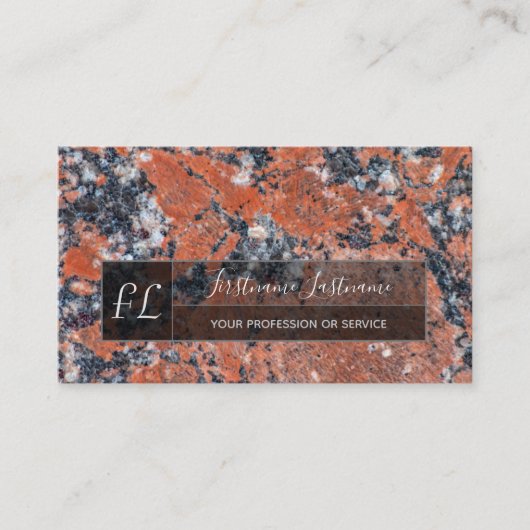 Dunkelroter Marmor - Struktur aus schwarzem Marmor Visitenkarte (Vorderseite)