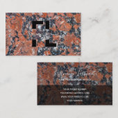 Dunkelroter Marmor - Struktur aus schwarzem Marmor Visitenkarte (Vorne/Hinten)