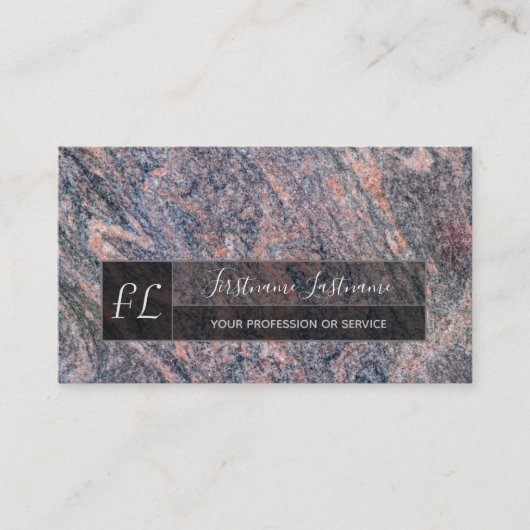 Dunkelroter Marmor - Struktur aus schwarzem Marmor Visitenkarte (Vorderseite)