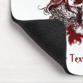 dunkelroter Schädel Mousepad (Ecke)