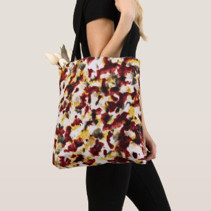 Dunkelroter Tan Schwarzer Gold Tasche