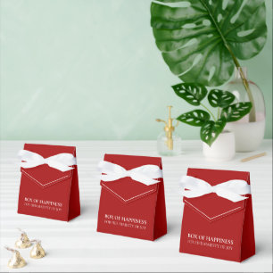 Dunkelrotes Design Box des Glücks für Ihre Majes Geschenkschachtel
