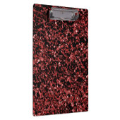 Dunkelrotes Glitter Klemmbrett (Rechts)