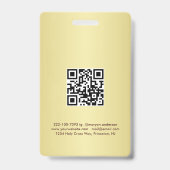Dunkelrotes Golddesign, Logo oder Foto im goldenen Ausweis (Rückseite)