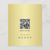 Dunkelrotes Golddesign, Logo oder Foto im goldenen Flyer (Hinten)