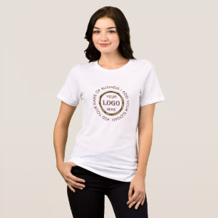 Dunkelrotes Golddesign, Logo oder Foto im goldenen Tri-Blend Shirt