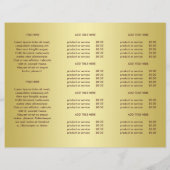 Dunkelrotes Golddesign, Logo- oder Fotobroschüren, (Rückseite)