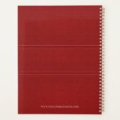 Dunkelrotes Imitat Planer (Rückseite)