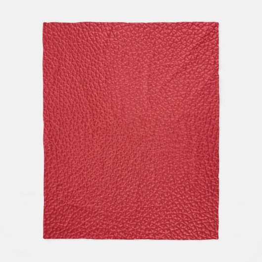Dunkelrotes Kunstleder in der Nähe. Fleecedecke (Vorderseite)