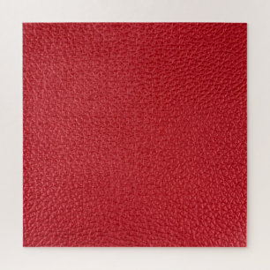 Dunkelrotes Kunstleder in der Nähe. Puzzle