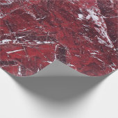 Dunkelrotes Marmorwackelpapier Geschenkpapier (Ecke)