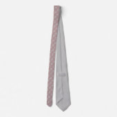 Dunkelrotes Muster mit Spiralen und Sternen Krawatte (Rückseite)