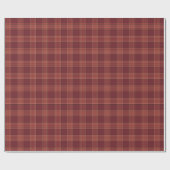 Dunkelrotes Tartan-Karo Geschenkpapier (Flach)
