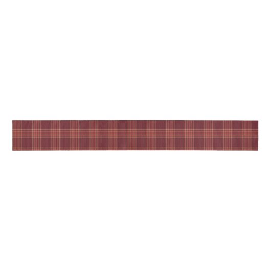 Dunkelrotes Tartan-Karo Ripsband (Vorderseite)