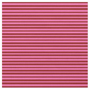 Dunkelrotes und Hot-Pink-Zeilenmuster Stoff