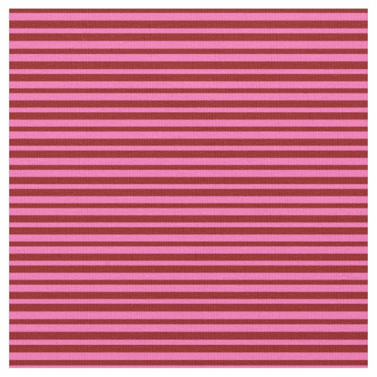 Dunkelrotes und Hot-Pink-Zeilenmuster Stoff (Nahaufnahme)