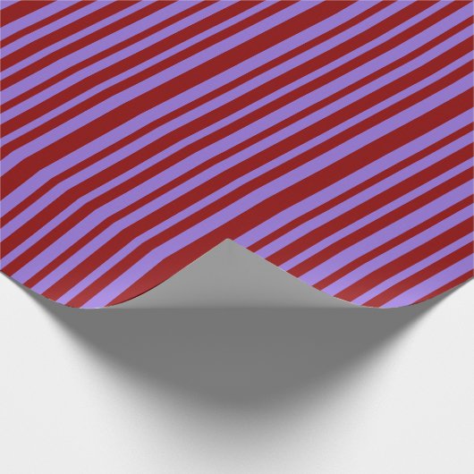 Dunkelrotes und Lila, farbiges Muster Geschenkpapier (Ecke)