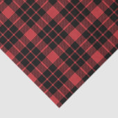 Dunkelrotes und schwarzes Kariertes Gewebepapier Seidenpapier (Ausschnitt)