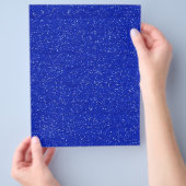 DUNKELROYAL BLAUE OZEAN WEISSE GLITZERN FLYER (Hand)