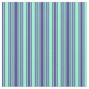 Dunkelschiefer Blau und Aquamarine Strickmuster Stoff