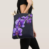 Dunkelschiefer grau, Lila Orchid-Tasche Tasche (Von Nahem)