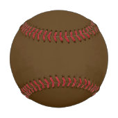 Dunkelschokoladenbraun in fester Farbe Baseball (Rückseite)