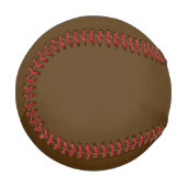Dunkelschokoladenbraun in fester Farbe Baseball (Vorderseite Links)