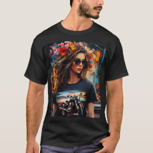 Dunkelschwarzer T - Shirt