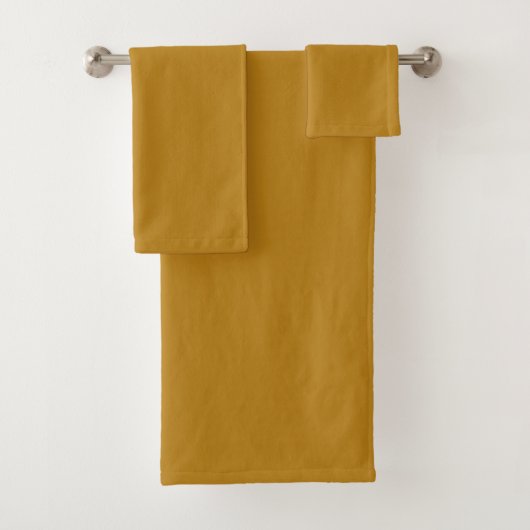 Dunkelsenf, schwarz, braun, gelb badhandtuch set (Insitu)