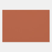 Dunkelstaubblauer Rost Wasserfarbenflor Geschenkpapier Set (Vorderseite 3)