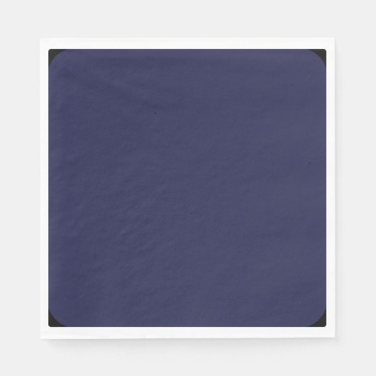 Dunkelste, blau-blaue Vollfarbe Serviette (Vorderseite)