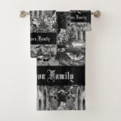 Dunkelste Gothic Vampires Crypt Graves Bats Goth Badhandtuch Set (Insitu)