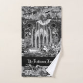 Dunkelste Gothic Vampires Crypt Graves Bats Goth Badhandtuch Set (Handtuch)