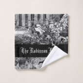 Dunkelste Gothic Vampires Crypt Graves Bats Goth Badhandtuch Set (Waschlappen)