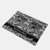 Dunkelste gotische Vampires Krypt Graves Bats Goth Fußmatte (Schrägansicht)