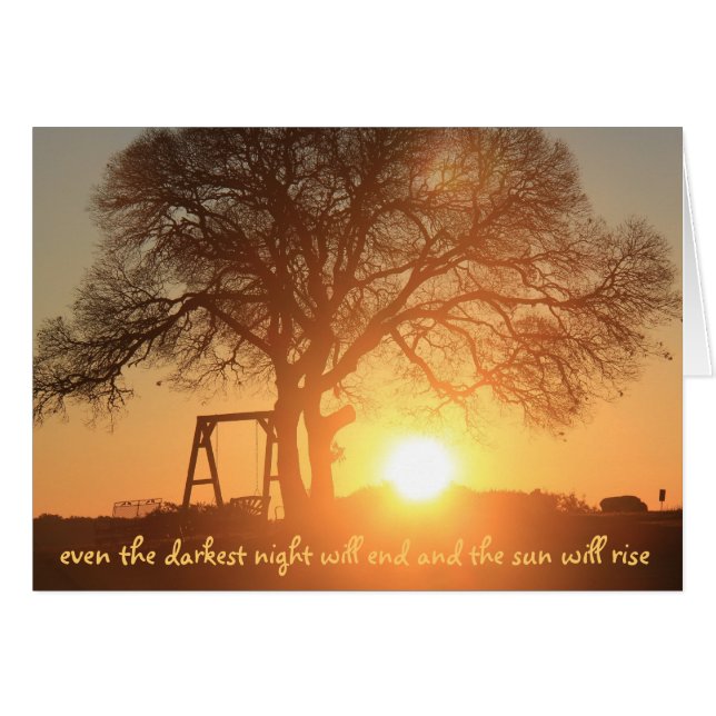 dunkelste Nacht beendet u. steigt die Sonne (Vorderseite (Horizontal))