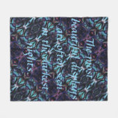 Dunkelste Nächte Fleece Blanket (Vorderseite (Horizontal))