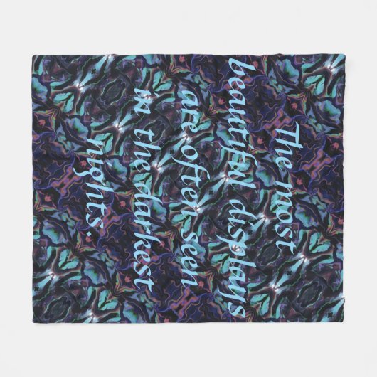 Dunkelste Nächte Fleece Blanket (Vorderseite (Horizontal))