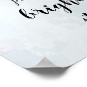 Dunkelste Nächte produzier en die hellsten Sterne Poster (Ecke)