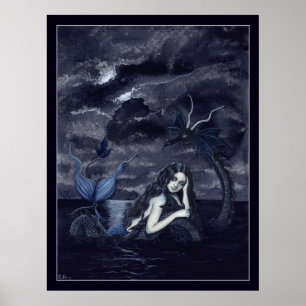 Dunkelstes Nachtplakat Poster