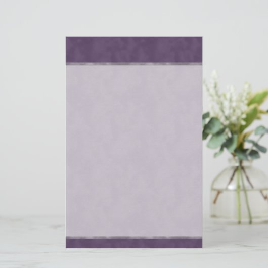 Dunkeltexturiert Lila Briefpapier (Stehend Vorderseite)