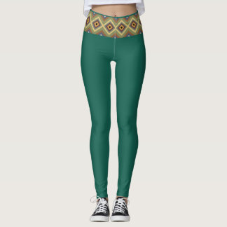 Dunkeltürkis-Gymnastik-Leggings Leggings