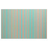 Dunkeltürkis und Lachs Streifen Stoff (Fat Quarter (45,7 x 55,9 cm))