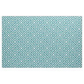 Dunkeltürkise Diagonal Square griechisches Schlüss Stoff (Yard (91,4 cm))