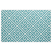 Dunkeltürkise Diagonal Square griechisches Schlüss Stoff (Fat Quarter (45,7 x 55,9 cm))