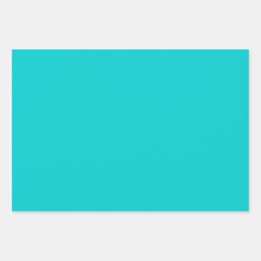 Dunkeltürkisfarben Geschenkpapier Set (Vorderseite)